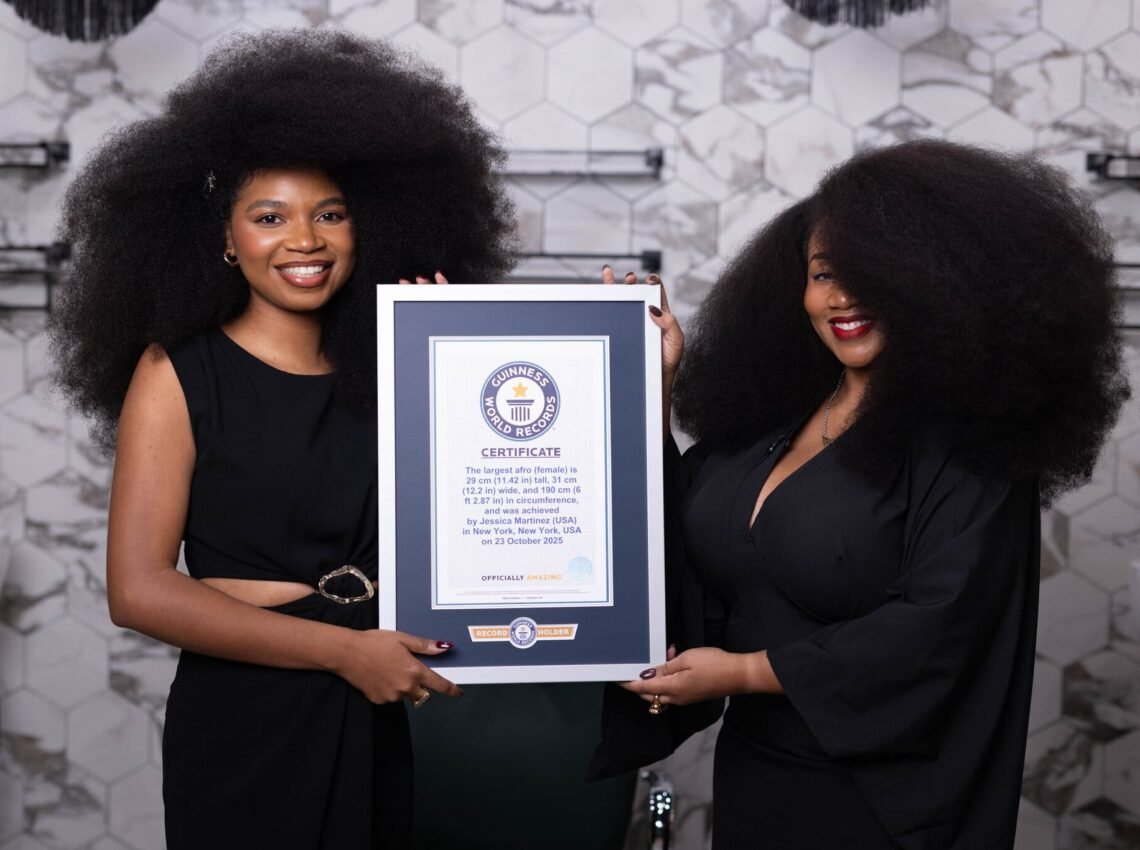 Woman with the World’s Largest Afro Makes History in New York City